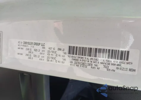 2014 Ram Promaster 2500 High Roof from USA, damaged, VIN 3C6TRVCG8EE115878